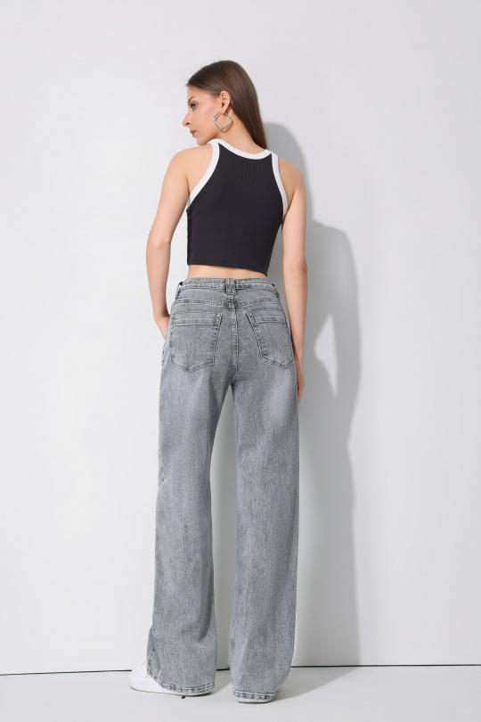 Jean SARAH JOHN " JEAN GRIS Ceinture Asymétrique