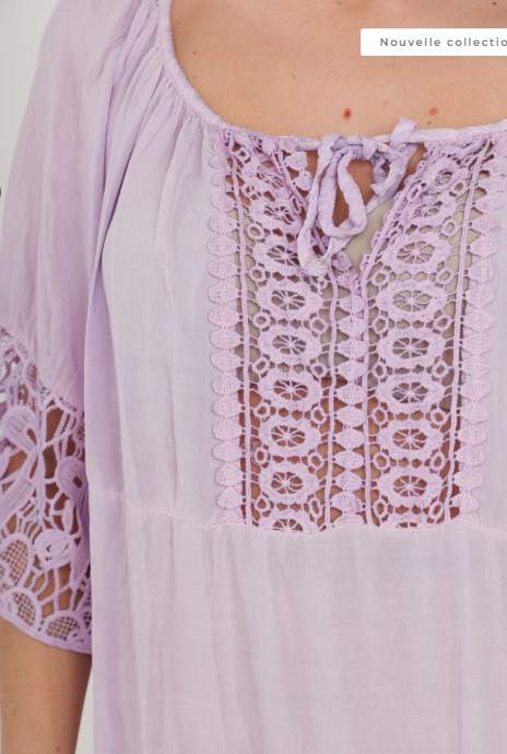 EMMA DORE Lilac Lace Dress