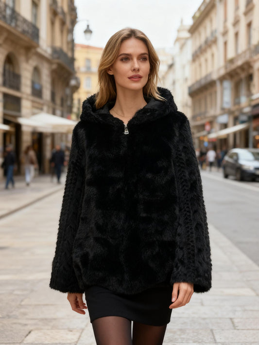Magnifique manteau Fausse Fourrure