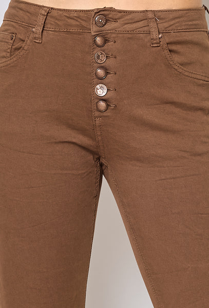 Pantalon chino Place du Jour "TABAC"