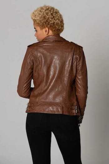 Leather Perfecto Jacket for her "Aprilia"