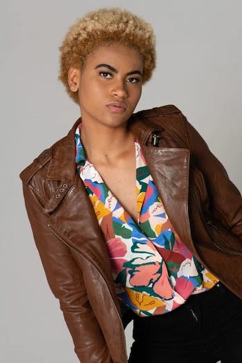 Leather Perfecto Jacket for her "Aprilia"