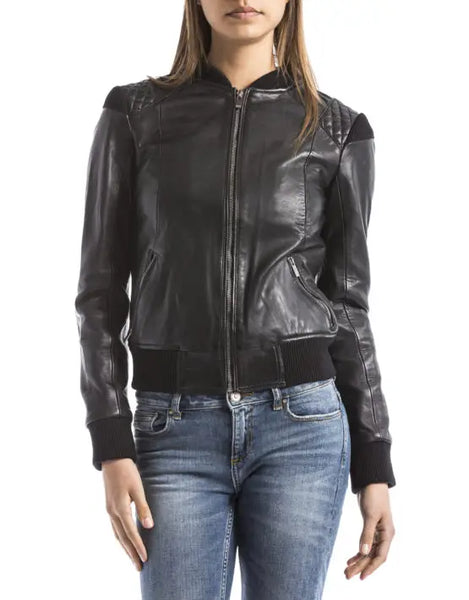 Veste Cuir pour elle  WELFORD  " ALBA " NOIR