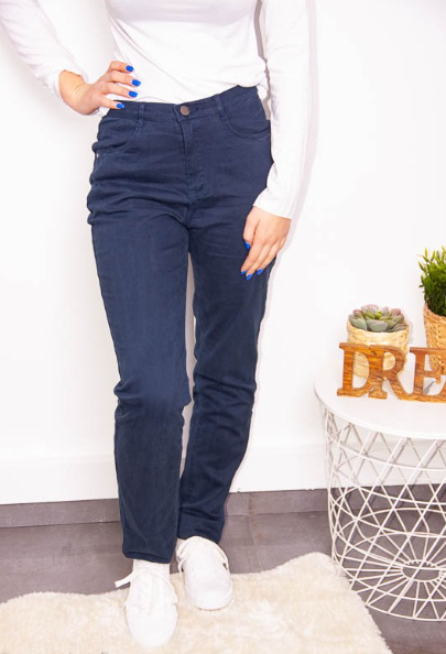 Pantalon I. Quing "Jean Brut " Taille Haute