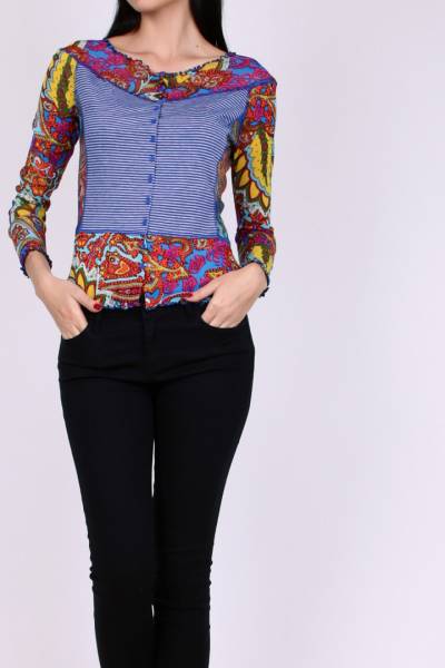 TOP LULUH GREEN YELLOW